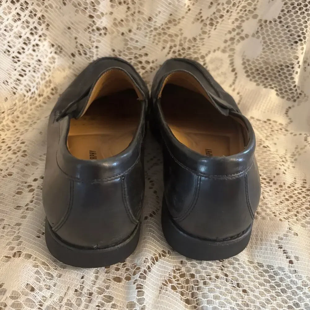 Johnston & Murphy Ainsworth Men's US 8.5 W Sheepskin Leather Penny Loafers Shoes